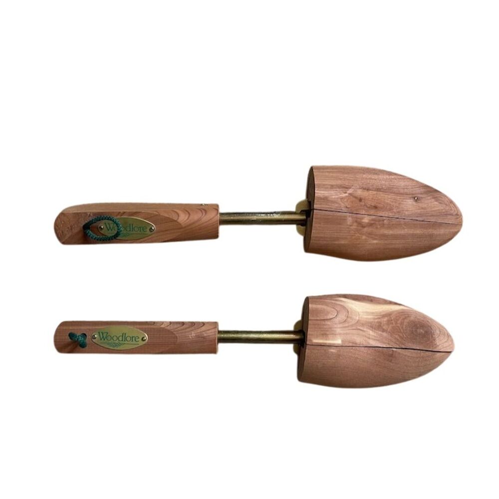 Woodlore Men's Adjustable Cedar Shoe Trees Natural Odor Absorbing